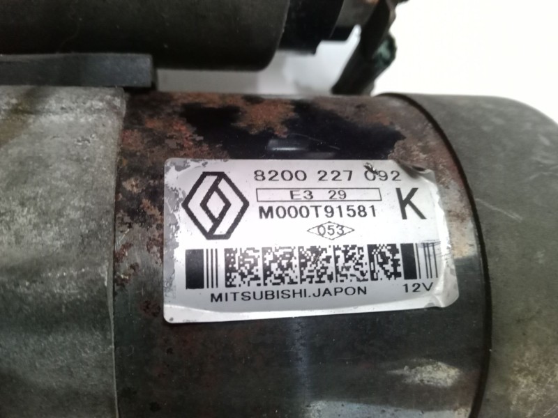 Recambio de motor arranque para renault kangoo (kc0/1_) 1.5 dci (kc08, kc09) referencia OEM IAM 8200227092  M000T91581