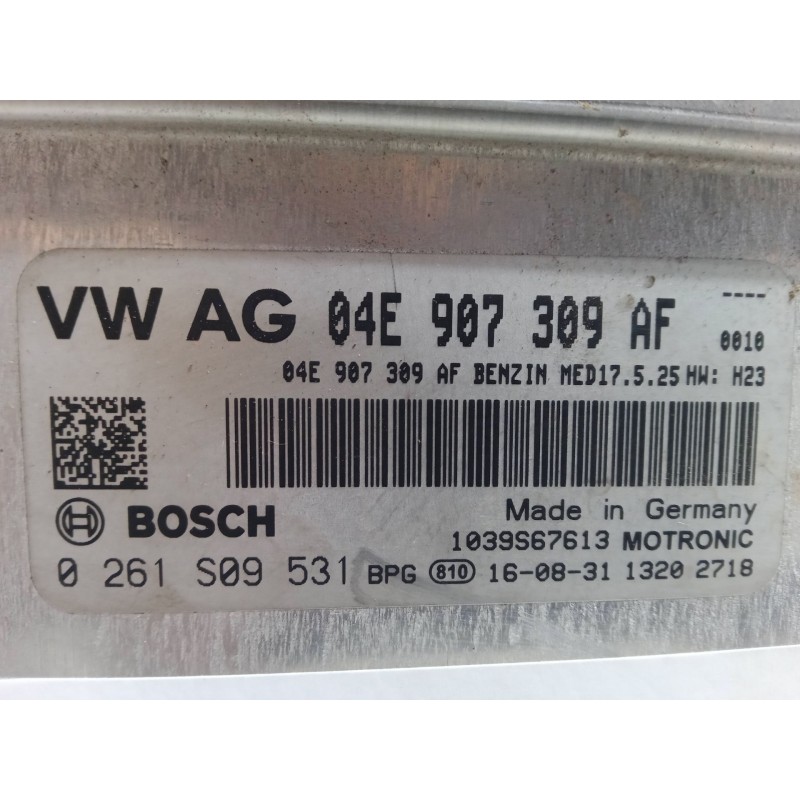 Recambio de centralita motor uce para volkswagen polo v (6r1, 6c1) 1.2 tsi 16v referencia OEM IAM 04E907309AF.0261S09531  