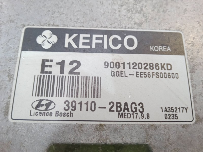 Recambio de centralita motor uce para hyundai ix35 (lm, el, elh) 1.6 referencia OEM IAM 391102BAG3  9001120286KD E12