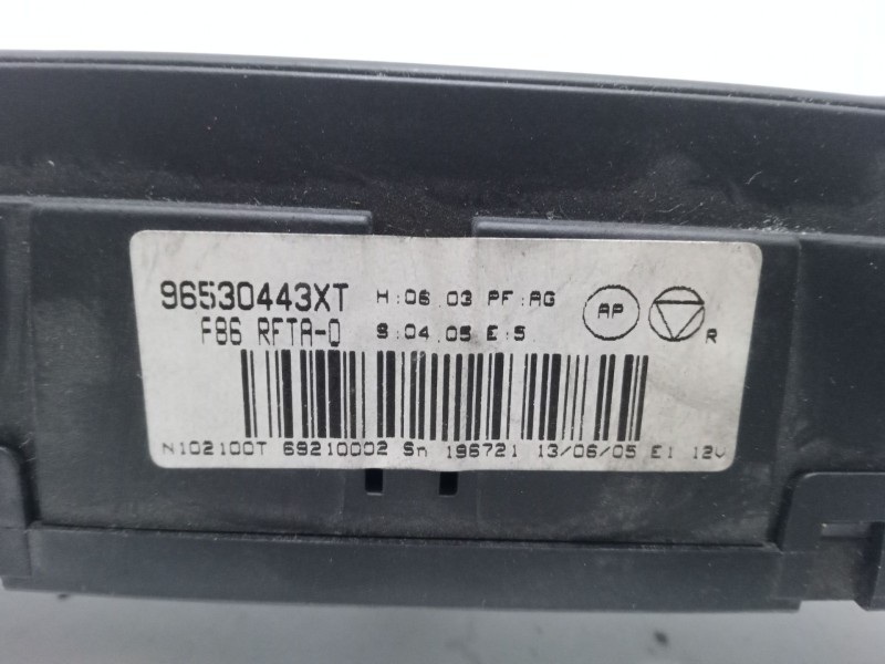 Recambio de mando climatizador para citroën c3 i (fc_, fn_) 1.4 hdi referencia OEM IAM 96530443XT   Recambio de mando climatizador para citroën c3 i (fc_, fn_) 1.4 hdi referencia OEM IAM 96530443XT