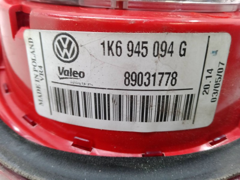 Recambio de piloto trasero porton derecho para volkswagen golf v (1k1) 2.0 tdi 16v referencia OEM IAM   
