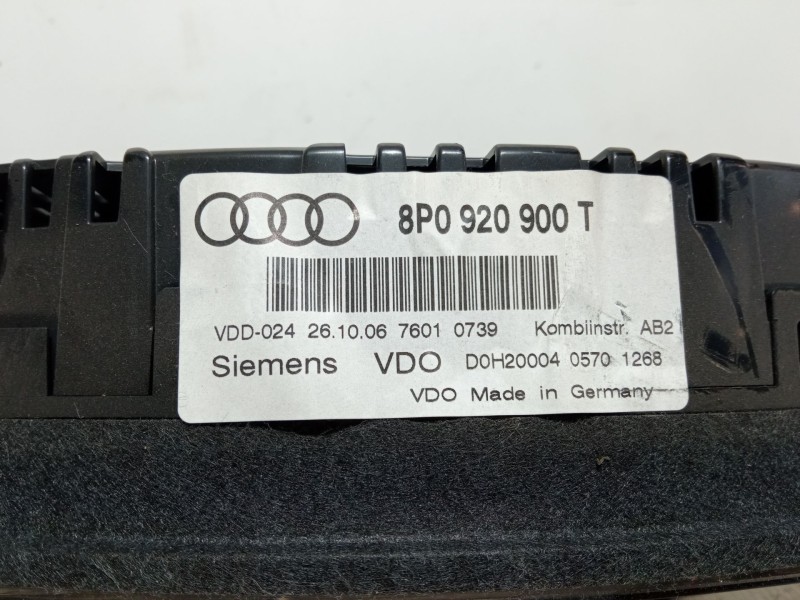 Recambio de cuadro instrumentos para audi a3 sportback (8pa) 1.6 fsi referencia OEM IAM 8P0920900T  