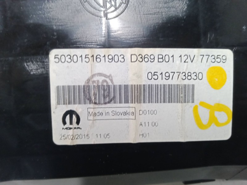 Recambio de cuadro instrumentos para fiat doblo caja/chasis (263_) 1.6 d multijet referencia OEM IAM 0519773830  503015161903