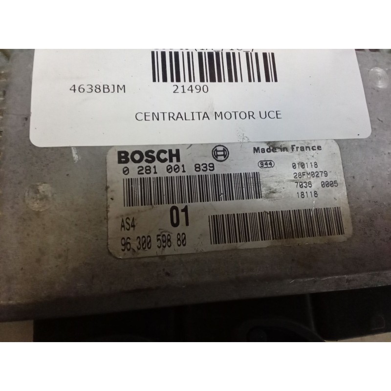 Recambio de centralita motor uce para peugeot 106 ii (1a_, 1c_) 1.5 d referencia OEM IAM   