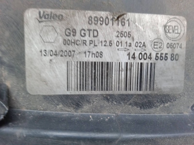 Recambio de faro izquierdo para peugeot expert furgoneta (vf3a_, vf3u_, vf3x_) 2.0 hdi 120 referencia OEM IAM   