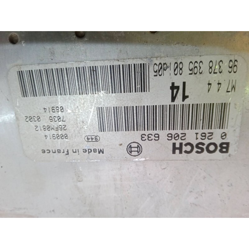 Recambio de centralita motor uce para citroën xsara picasso (n68) 1.6 referencia OEM IAM 9637839580M7.4.4  0261206633