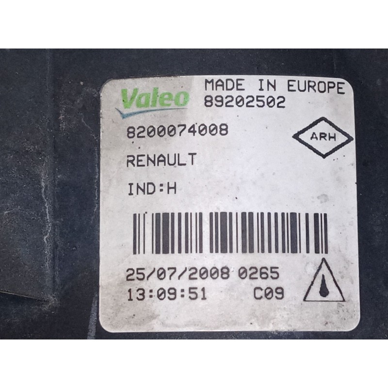 Recambio de faro antiniebla derecho para renault megane scenic (ja0/1_) 1.4 i (ja0e) referencia OEM IAM 820074008  