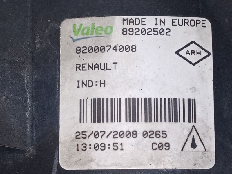 Recambio de faro antiniebla derecho para renault megane scenic (ja0/1_) 1.4 i (ja0e) referencia OEM IAM 820074008  