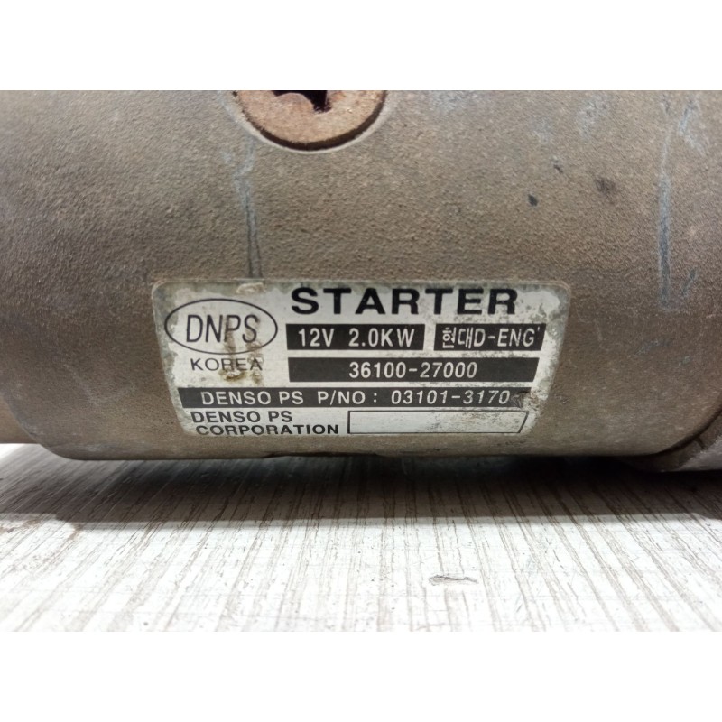 Recambio de motor arranque para kia carens ii monospace (fj) 2.0 crdi referencia OEM IAM 36100-27000  