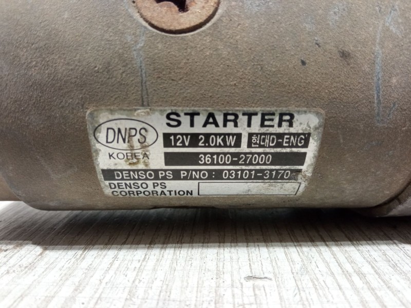 Recambio de motor arranque para kia carens ii monospace (fj) 2.0 crdi referencia OEM IAM 36100-27000  