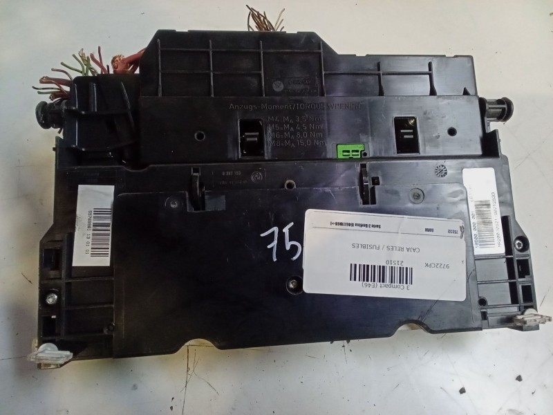Recambio de caja reles / fusibles para bmw 3 compact (e46) 320 td referencia OEM IAM 18500000001  MR20030821