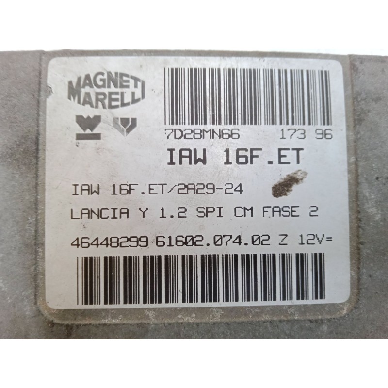 Recambio de centralita motor uce para lancia y (840_) 1.2 (840aa, 840af1a) referencia OEM IAM IAW16FET  46448299 6160207402