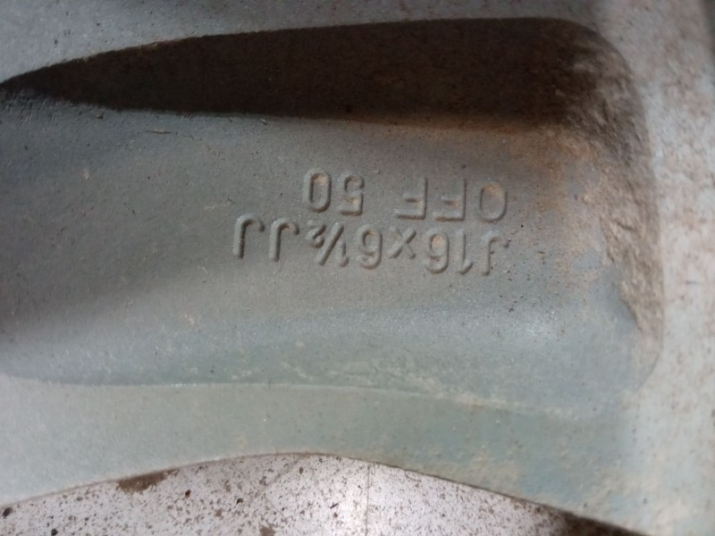 Recambio de llanta aluminio 16´´ para honda cr-v ii (rd_) 2.2 ctdi (rd9) referencia OEM IAM J16X61/2JJET50  