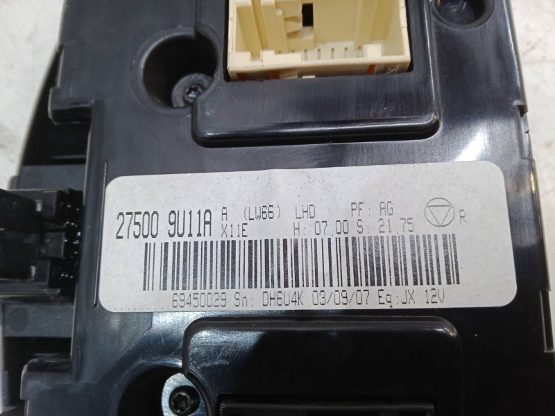 Recambio de mando climatizador para nissan note (e11, ne11) 1.5 dci referencia OEM IAM 275009U11A  