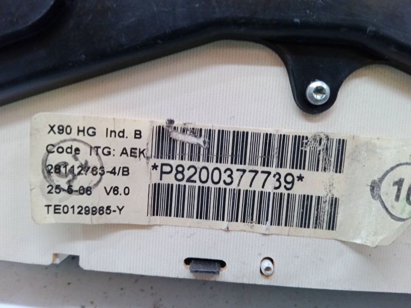 Recambio de cuadro instrumentos para dacia logan (ls_) 1.4 (lsoa, lsoc, lsoe, lsog) referencia OEM IAM P8200377739  