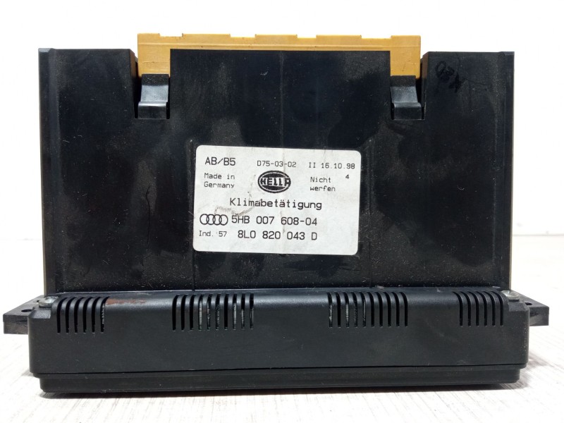 Recambio de mando climatizador para audi a4 b5 (8d2) 1.8 t referencia OEM IAM 5HB007608-04 8L0 820 043 D 