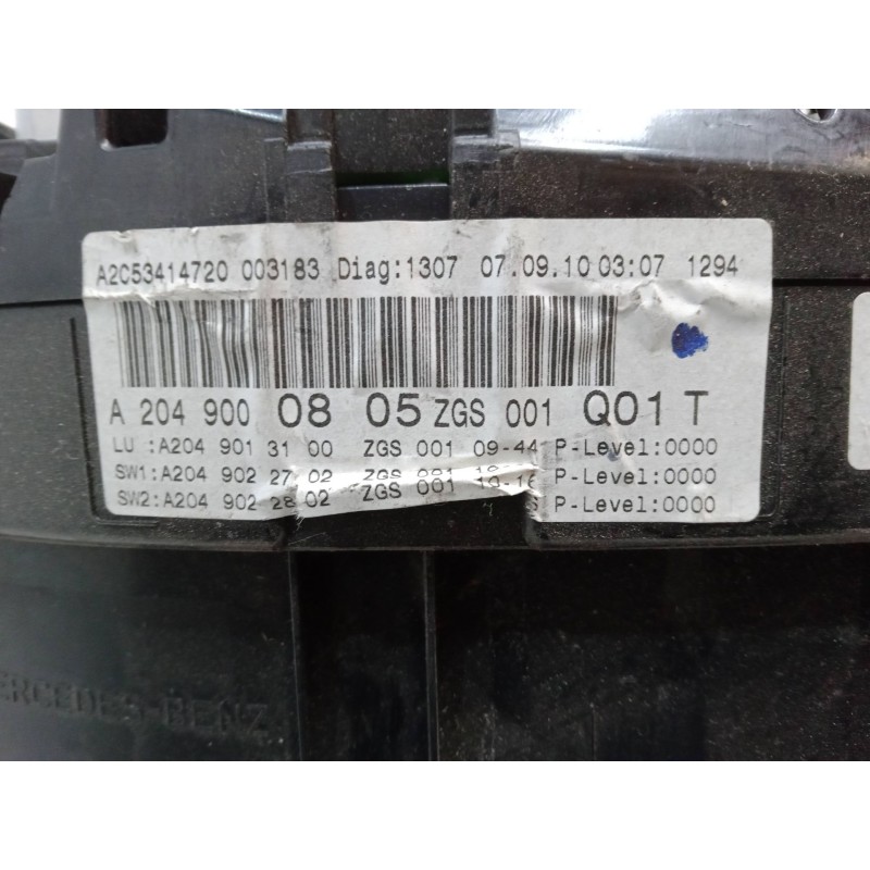 Recambio de cuadro instrumentos para mercedes-benz clase c (w204) c 180 cgi (204.049) referencia OEM IAM A2049000805  A2C5341472