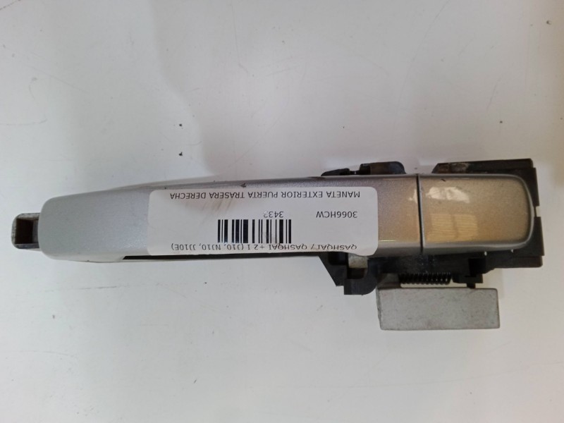 Recambio de maneta exterior puerta trasera derecha para nissan qashqai / qashqai +2 i (j10, nj10, jj10e) 1.5 dci referencia OEM  Recambio de maneta exterior puerta trasera derecha para nissan qashqai / qashqai +2 i (j10, nj10, jj10e) 1.5 dci referencia OEM