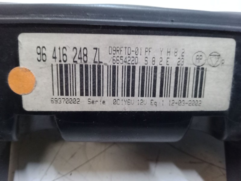 Recambio de mando climatizador para peugeot 406 coupé (8c) 2.2 hdi referencia OEM IAM 96416248ZL 665422Q 69370002 Recambio de mando climatizador para peugeot 406 coupé (8c) 2.2 hdi referencia OEM IAM 96416248ZL 665422Q 69370002