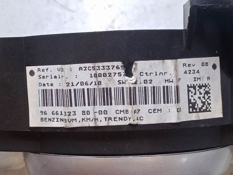 Recambio de cuadro instrumentos para peugeot 207/207+ (wa_, wc_) 1.4 referencia OEM IAM   