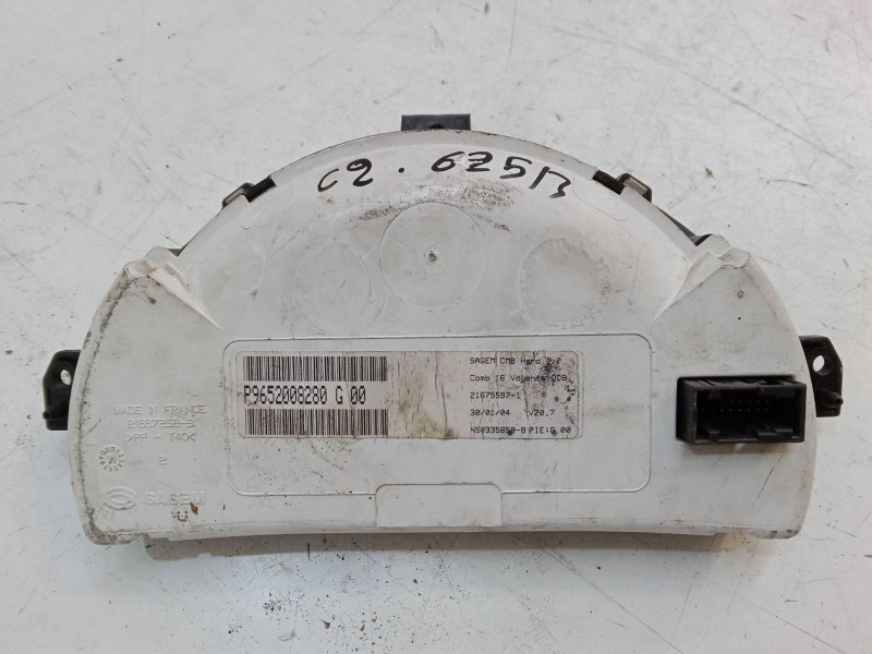 Recambio de cuadro instrumentos para citroën c2 (jm_) 1.4 referencia OEM IAM P9652008280G00  216755971 Recambio de cuadro instrumentos para citroën c2 (jm_) 1.4 referencia OEM IAM P9652008280G00  216755971