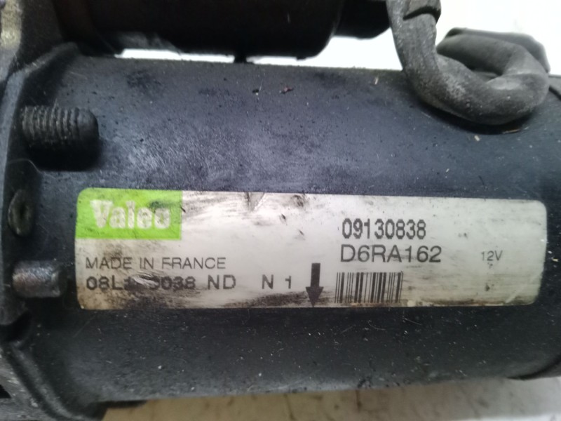 Recambio de motor arranque para opel corsa c (x01) 1.2 (f08, f68) referencia OEM IAM 09130838  D6RA162