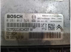 Recambio de centralita motor uce para peugeot 206 hatchback (2a/c) 1.4 hdi eco 70 referencia OEM IAM 9659341880 EDC16C34 0281012