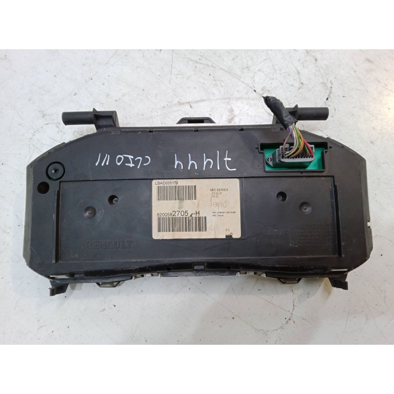 Recambio de cuadro instrumentos para renault clio iii (br0/1, cr0/1) 1.5 dci (c/br0g, c/br1g) referencia OEM IAM 8200582705H  