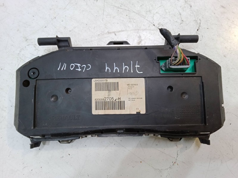 Recambio de cuadro instrumentos para renault clio iii (br0/1, cr0/1) 1.5 dci (c/br0g, c/br1g) referencia OEM IAM 8200582705H  