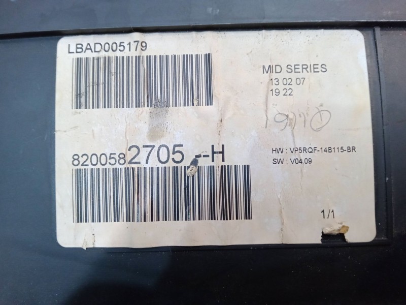 Recambio de cuadro instrumentos para renault clio iii (br0/1, cr0/1) 1.5 dci (c/br0g, c/br1g) referencia OEM IAM 8200582705H  