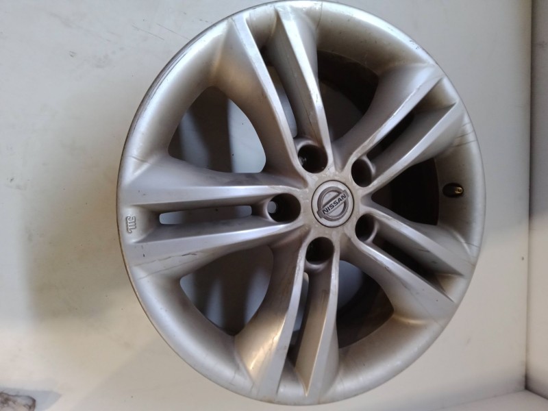 Recambio de llanta aluminio 17´´ para nissan qashqai / qashqai +2 i (j10, nj10, jj10e) 1.5 dci referencia OEM IAM L65JX17ET40  