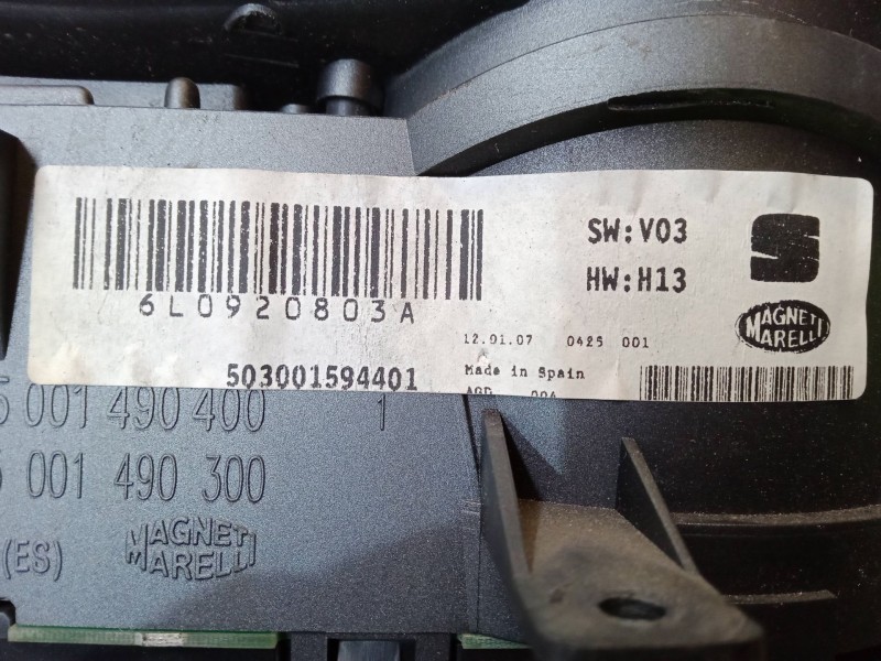 Recambio de cuadro instrumentos para seat ibiza iii (6l1) 1.4 tdi referencia OEM IAM 6L0920803A  503001594401