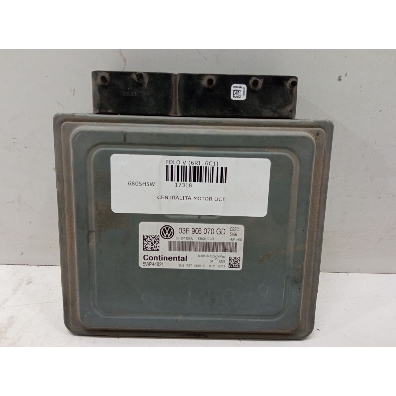 Recambio de centralita motor uce para volkswagen polo v (6r1, 6c1) 1.2 tsi referencia OEM IAM 03F906070GD  