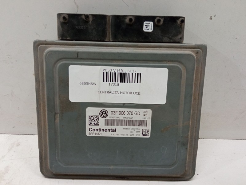 Recambio de centralita motor uce para volkswagen polo v (6r1, 6c1) 1.2 tsi referencia OEM IAM 03F906070GD  