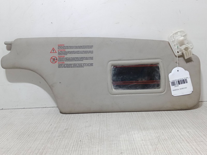 Recambio de parasol derecho para renault modus / grand modus (f/jp0_) 1.4 (jp01, jp0j) referencia OEM IAM    Recambio de parasol derecho para renault modus / grand modus (f/jp0_) 1.4 (jp01, jp0j) referencia OEM IAM