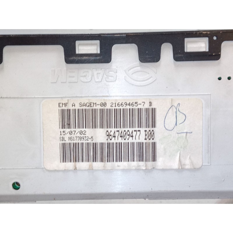 Recambio de pantalla interior reloj para citroën c3 i (fc_, fn_) 1.4 hdi referencia OEM IAM 9647409477B00  