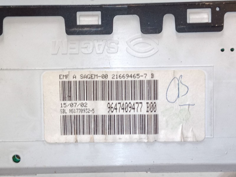 Recambio de pantalla interior reloj para citroën c3 i (fc_, fn_) 1.4 hdi referencia OEM IAM 9647409477B00  