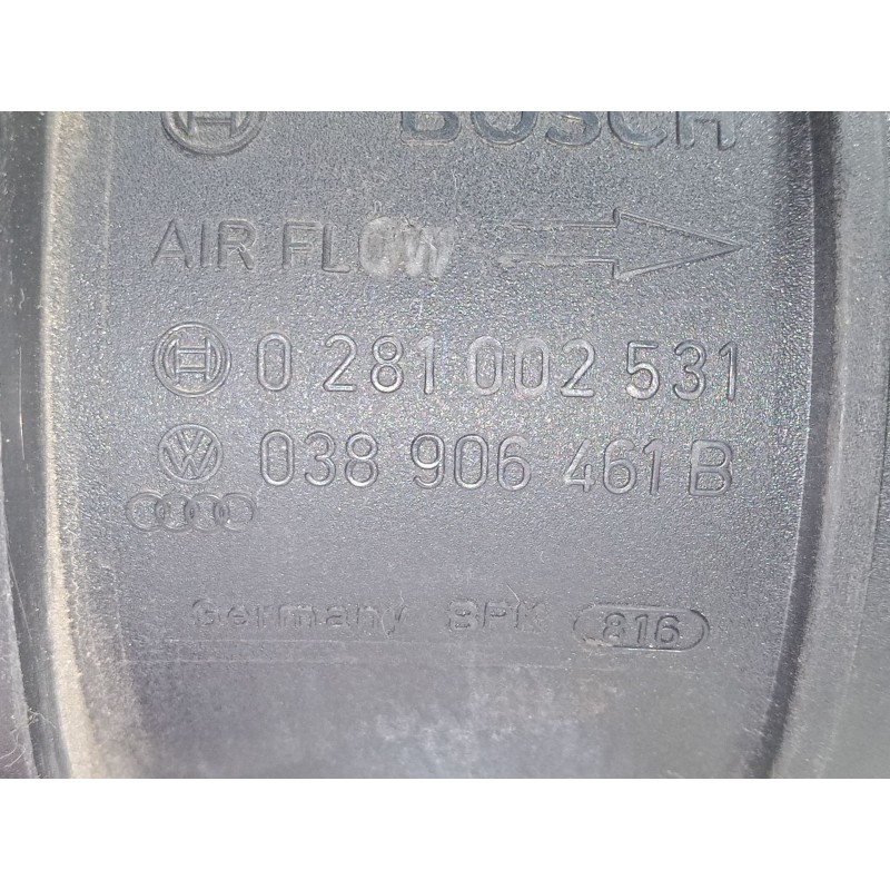 Recambio de caudalimetro para volkswagen touran (1t1, 1t2) 1.9 tdi referencia OEM IAM 0281002531.038906461B  