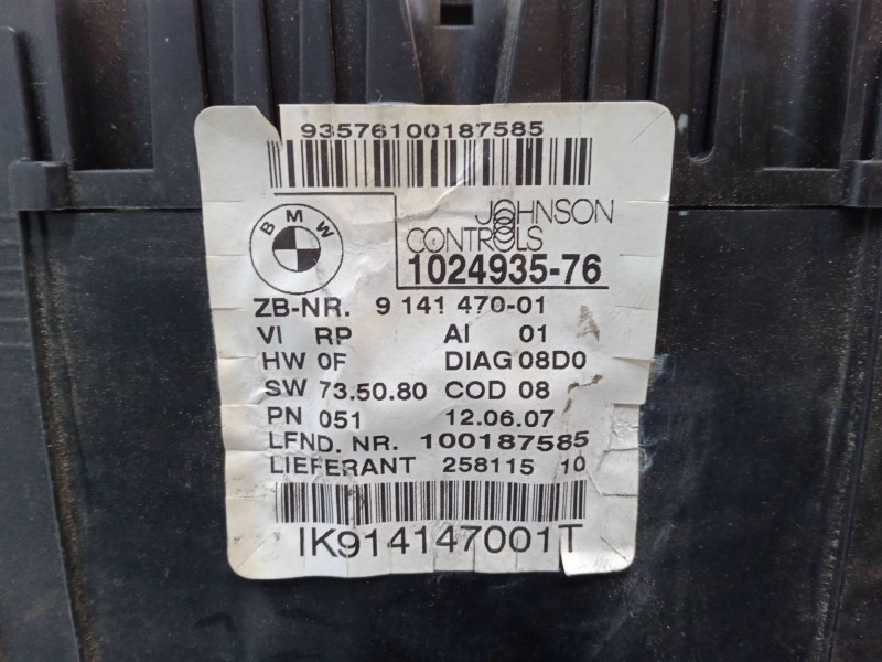 Recambio de cuadro instrumentos para bmw 1 (e81) 120 i referencia OEM IAM IK914147001T 914147001 102493576