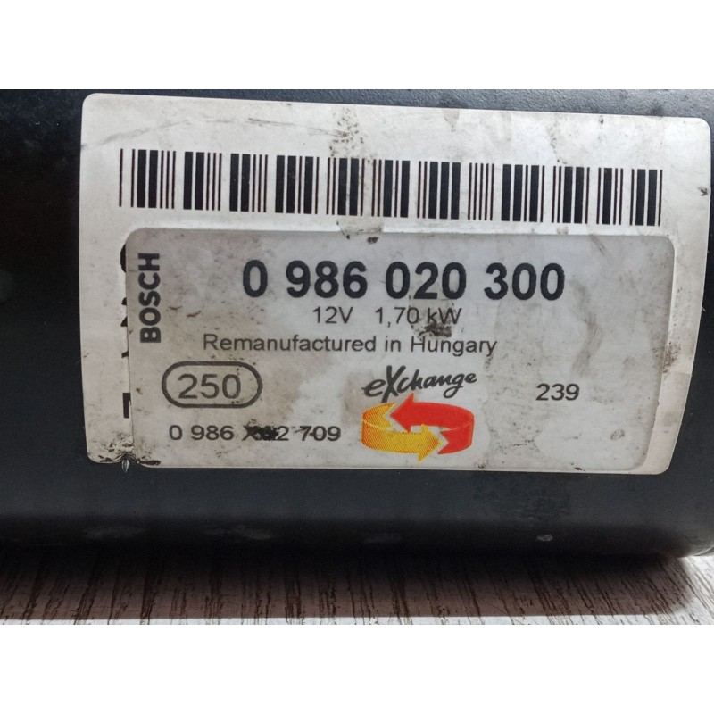 Recambio de motor arranque para volkswagen polo (9n_, 9a_) 1.4 tdi referencia OEM IAM 0986020300  