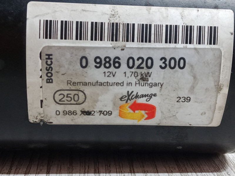 Recambio de motor arranque para volkswagen polo (9n_, 9a_) 1.4 tdi referencia OEM IAM 0986020300  