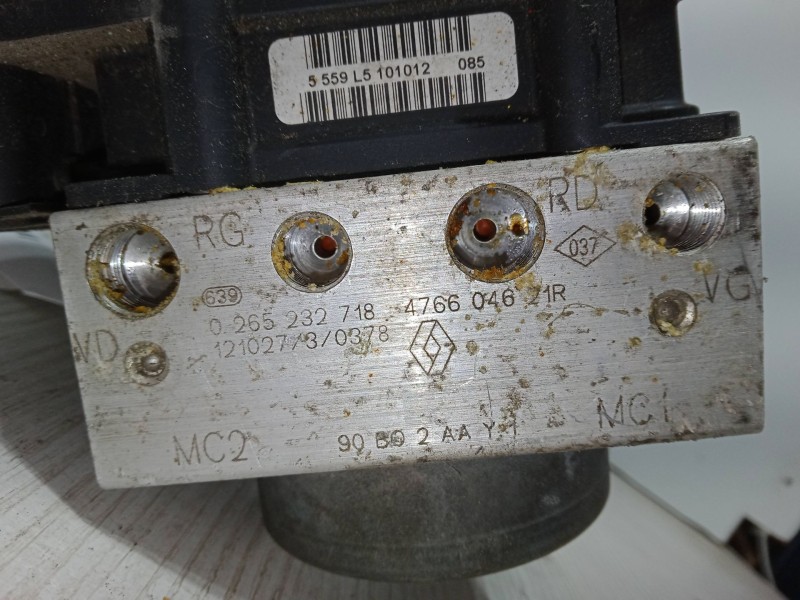 Recambio de abs para dacia sandero 1.2 16v referencia OEM IAM 476604621R  0265232718