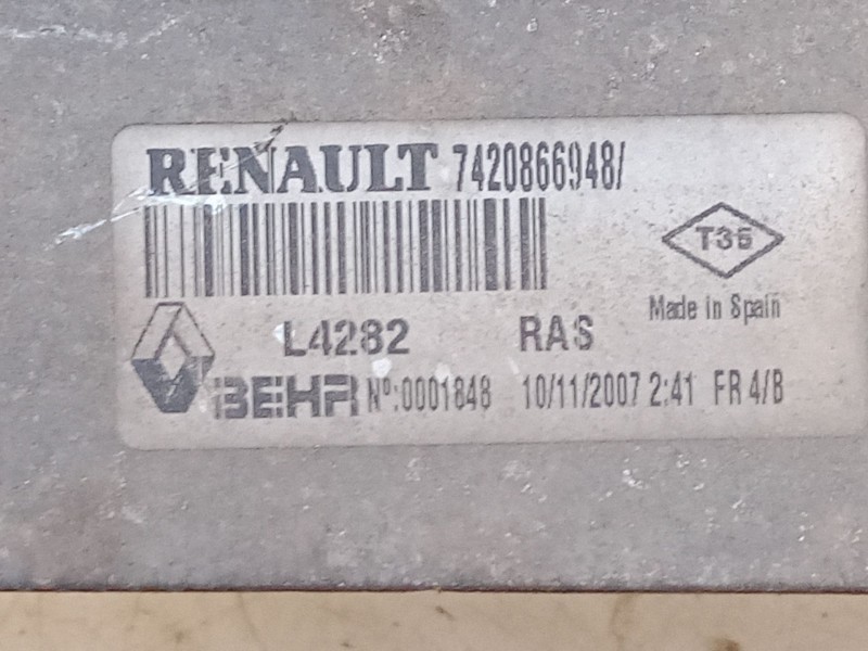 Recambio de intercooler para renault trucks mascott caja/chasis 150.35 referencia OEM IAM 7420866948  