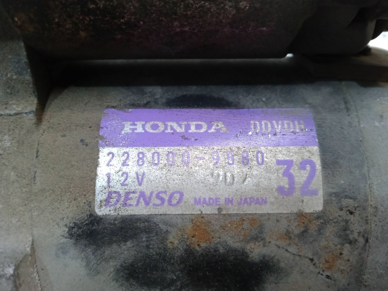 Recambio de motor arranque para honda civic vii hatchback (eu, ep, ev) 1.4 is (ep1, eu5, eu7) referencia OEM IAM 2280009580  DDV Recambio de motor arranque para honda civic vii hatchback (eu, ep, ev) 1.4 is (ep1, eu5, eu7) referencia OEM IAM 2280009580  DDV