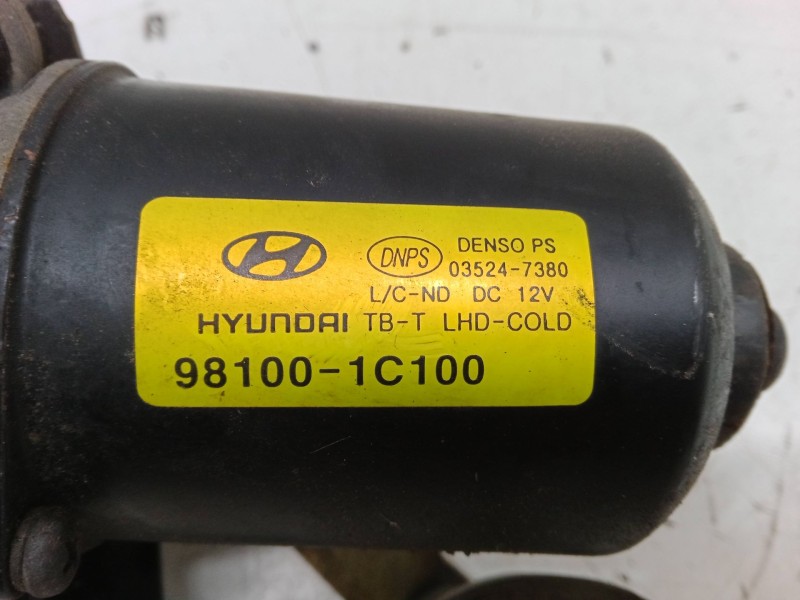 Recambio de motor limpia delantero para hyundai getz (tb) 1.5 crdi gls referencia OEM IAM 981001C100  