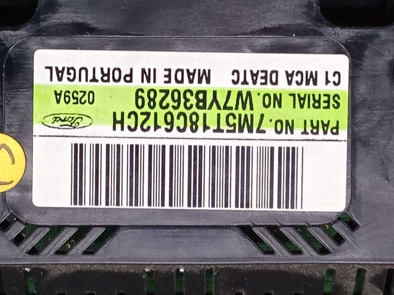 Recambio de mando climatizador para ford focus ii (da_, hcp, dp) 1.6 tdci referencia OEM IAM 7M5T18C612CH W7YB36289 