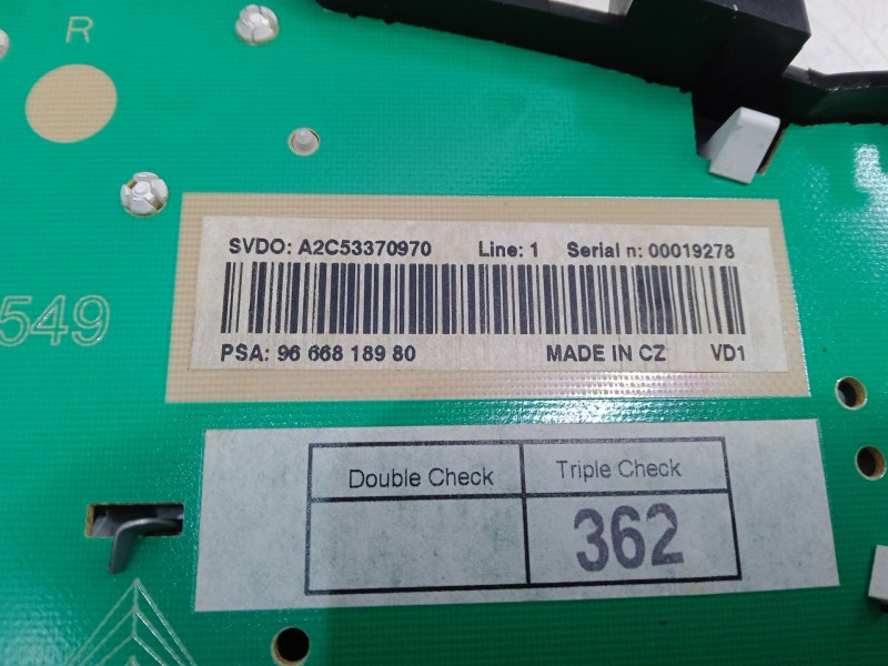Recambio de cuadro instrumentos para peugeot 207/207+ (wa_, wc_) 1.6 16v vti referencia OEM IAM   