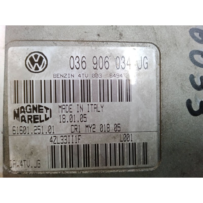 Recambio de centralita motor uce para seat ibiza iii (6l1) 1.4 16v referencia OEM IAM 036906034JG IAW4TVJG 6160125101
