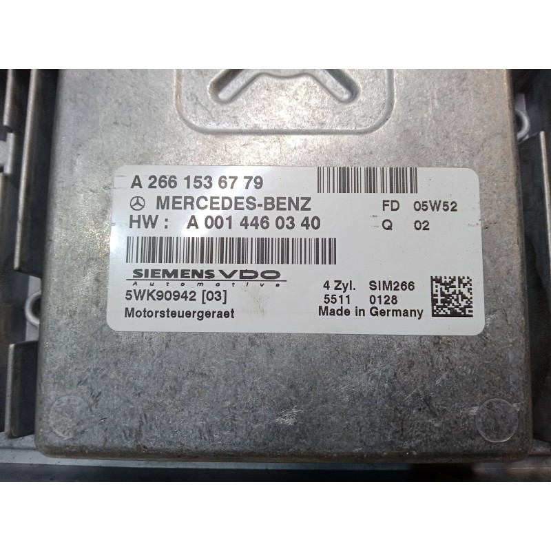 Recambio de centralita motor uce para mercedes-benz clase b sports tourer (w245) b 150 (245.231) referencia OEM IAM A2661536779 