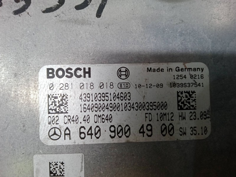 Recambio de centralita motor uce para mercedes-benz clase b sports tourer (w245) b 180 cdi (245.207) referencia OEM IAM A6409004 Recambio de centralita motor uce para mercedes-benz clase b sports tourer (w245) b 180 cdi (245.207) referencia OEM IAM A6409004